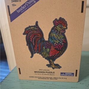 Brother Sister Design Studio Rooster Wooden Puzzle
